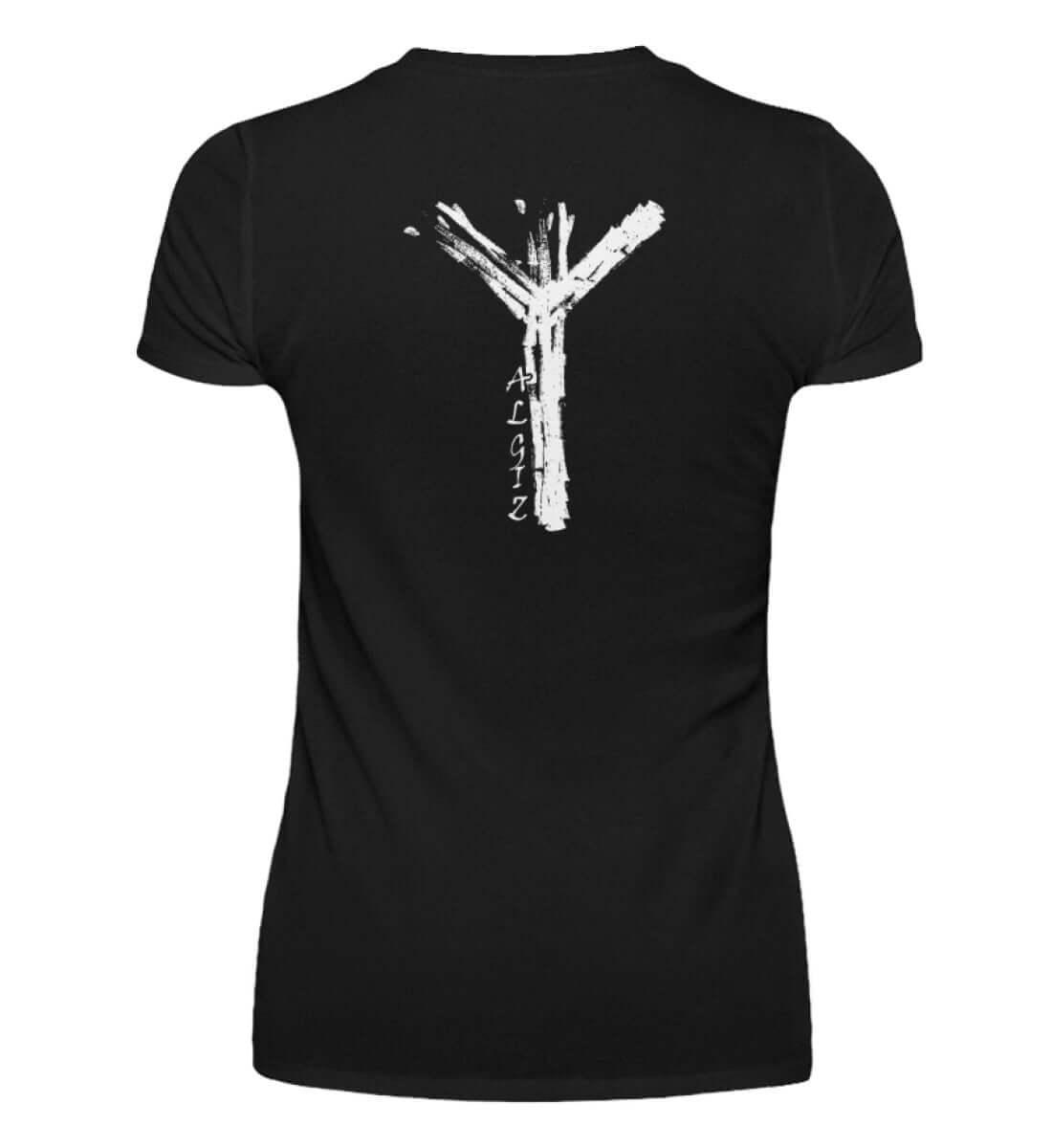 Schildmaiden V-Neck Algiz Rune - Nordic Viking Wear