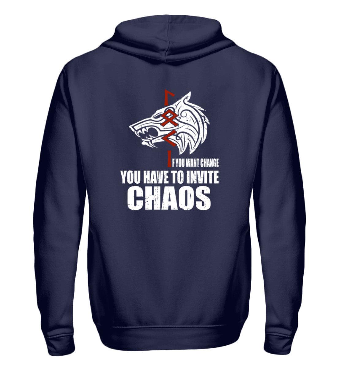 🔥 Wikinger Zipp-Hoodie – "Invite Chaos" 🔥 - Nordic Viking Wear
