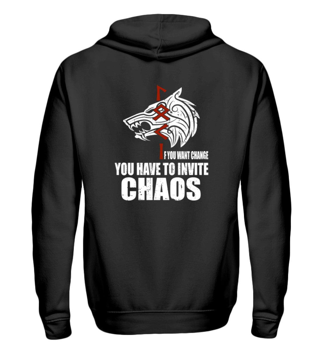 🔥 Wikinger Zipp-Hoodie – "Invite Chaos" 🔥 - Nordic Viking Wear