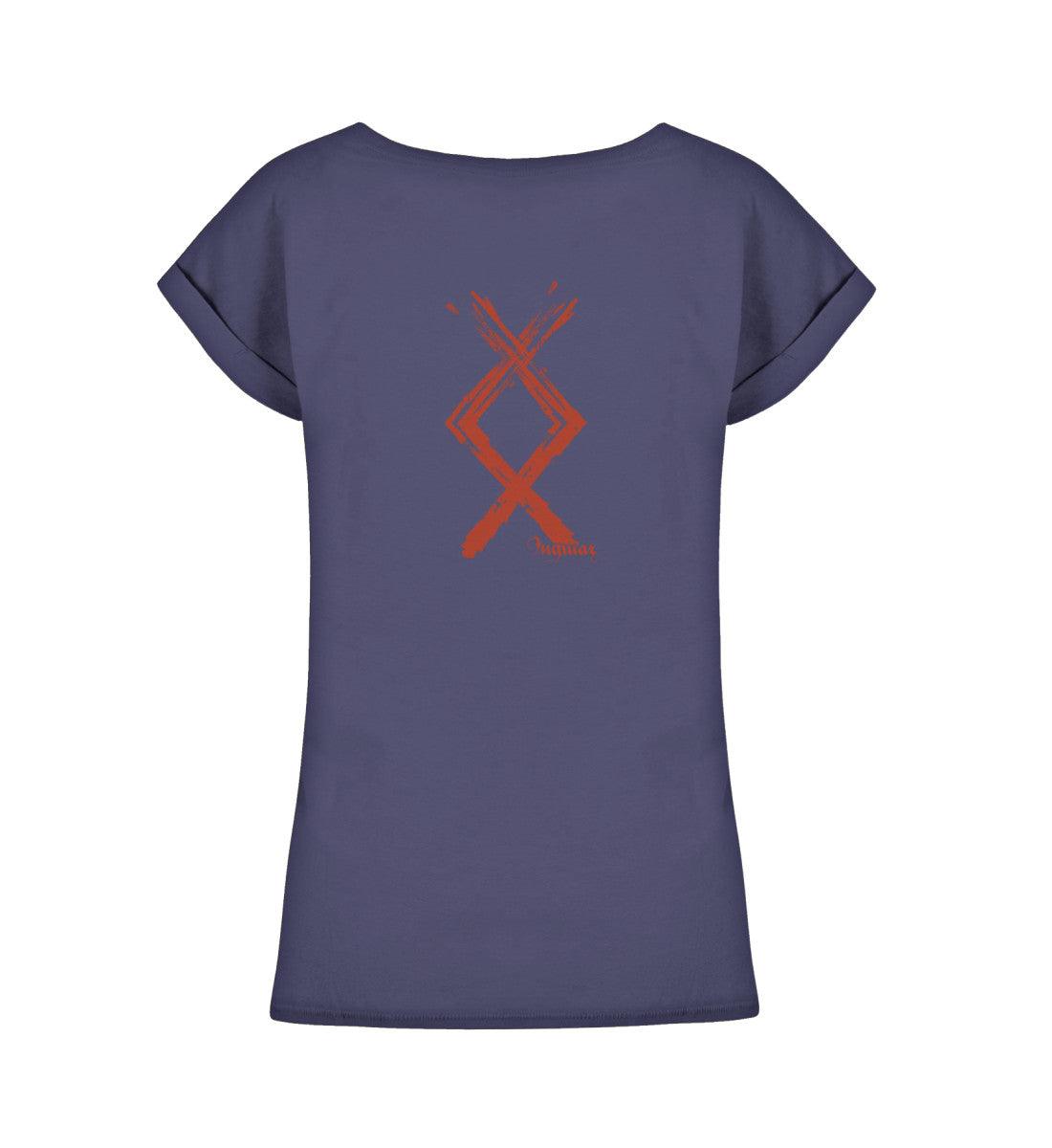 Schildmaiden Extendet Shirt – Ingwaz Rune im kraftvollen Design - Nordic Viking Wear