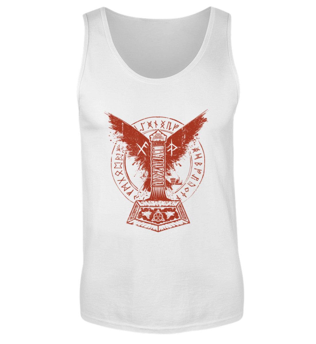 Wikinger Tanktop – Thors Hammer mit Blutadler und Binde-Runen - Nordic Viking Wear