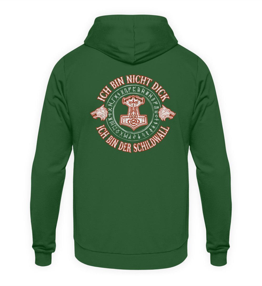 Lustiger Wikinger Hoodie - "Ich Bin Nicht Dick, Ich Bin Der Schildwall 2.0" - Nordic Viking Wear