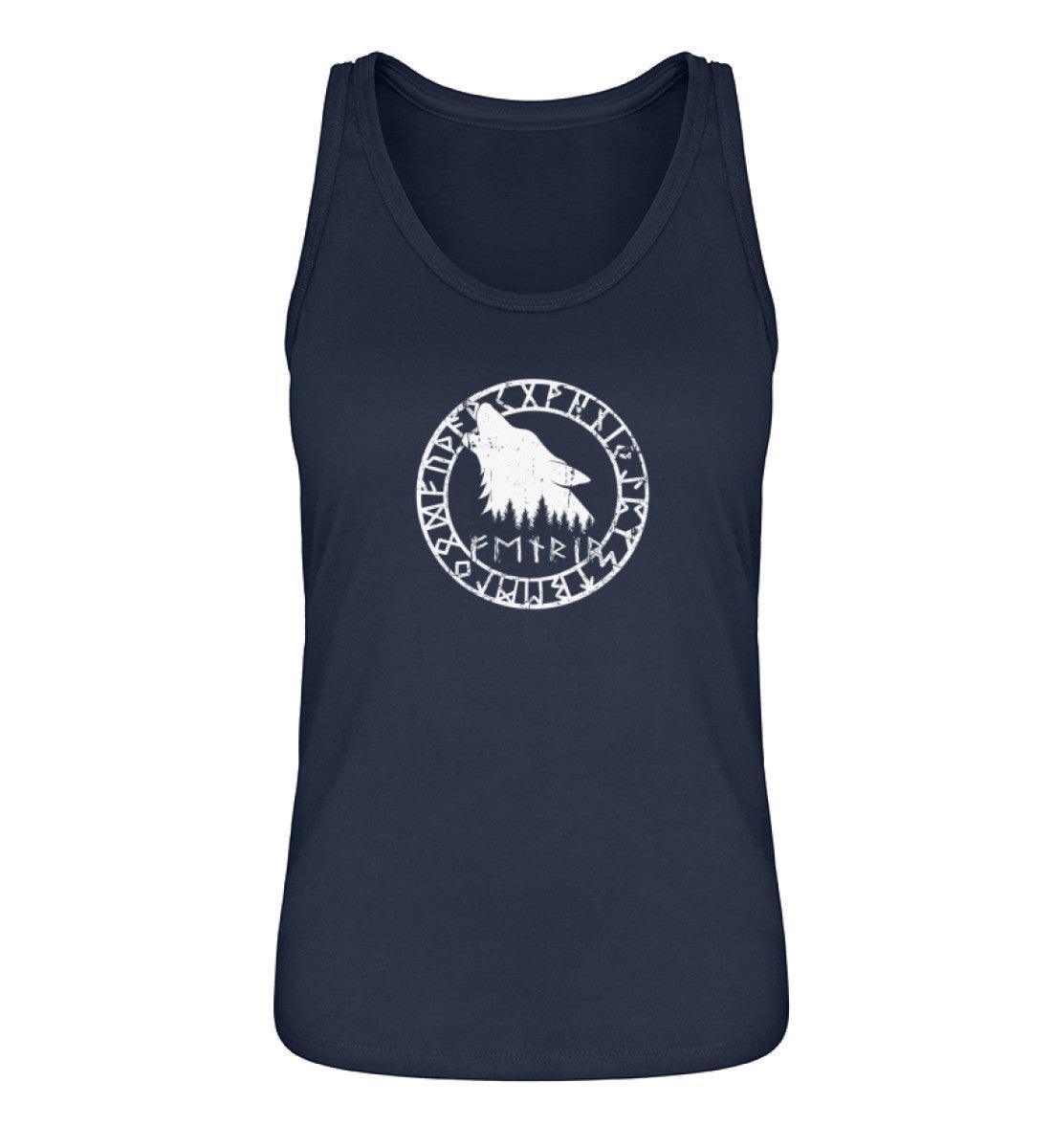 "Fenrir Runenkreis" Schildmaiden-Tank Top – Verkörpere die Macht des legendären Wolfs - Nordic Viking Wear