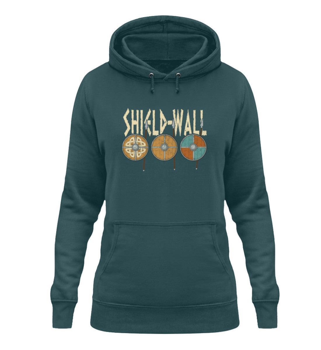 Wikinger Shield-Wall Schildmaiden Hoodie - Krieger Verteidigungslinie - Nordische Schlacht Bekleidung - Nordic Viking Wear