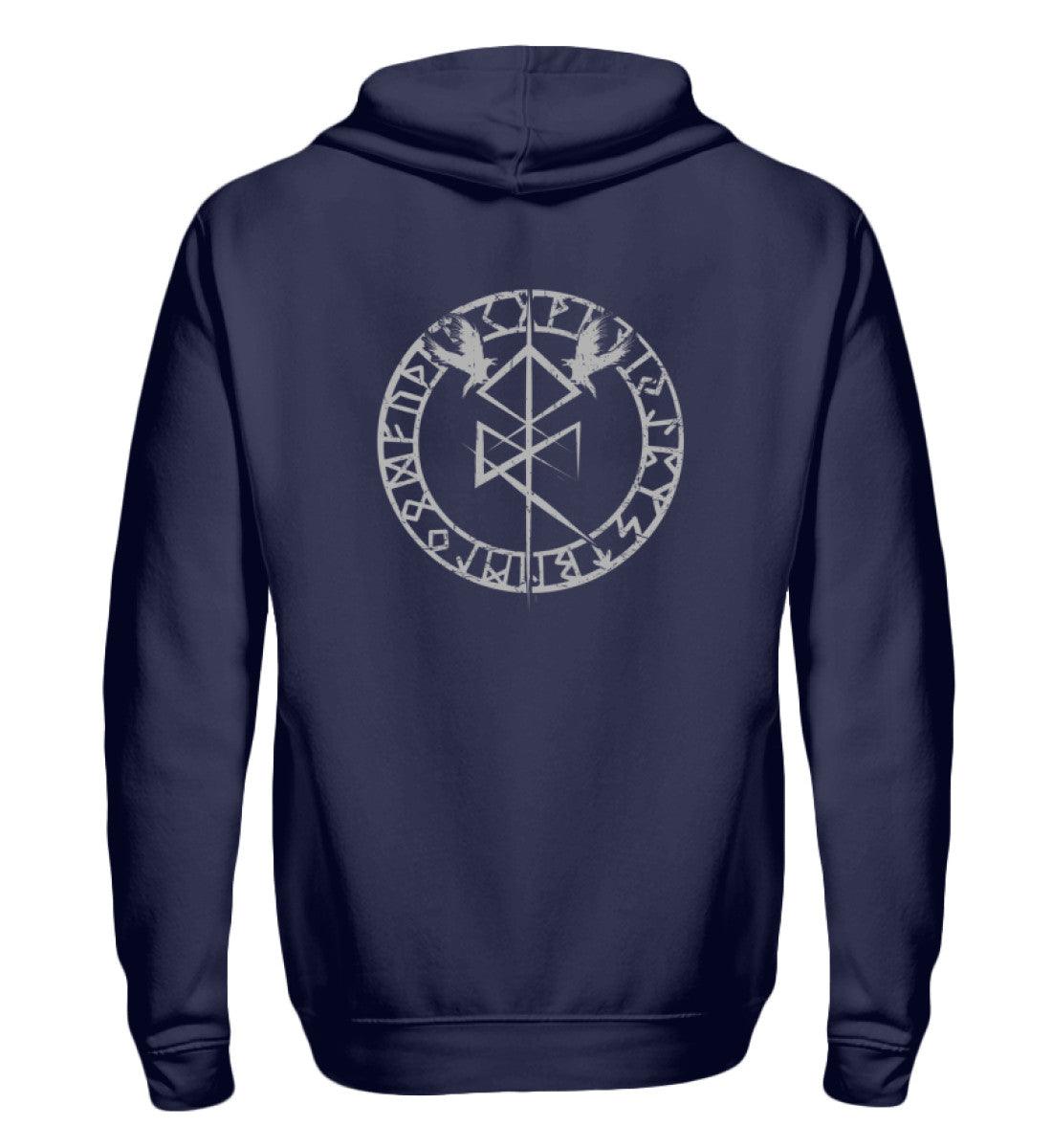 ⚔️ Odin's Zeichen Zipp-Hoodie – Nordische Mystik trifft auf Stärke! ⚔️ - Nordic Viking Wear