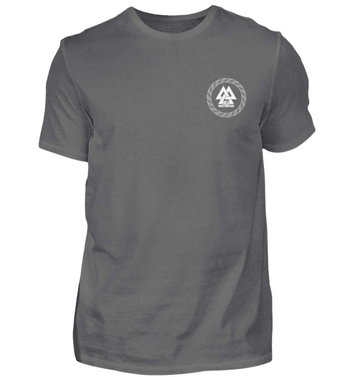 Fenris & Valknut: Das Erbe der Wikinger - Rückendruck Premiumshirt mit mythischer Kraft - Nordic Viking Wear