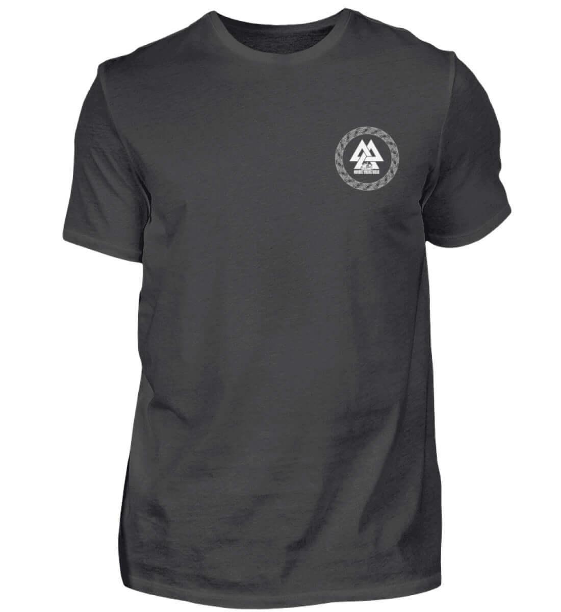 Fenris & Valknut: Das Erbe der Wikinger - Rückendruck Premiumshirt mit mythischer Kraft - Nordic Viking Wear