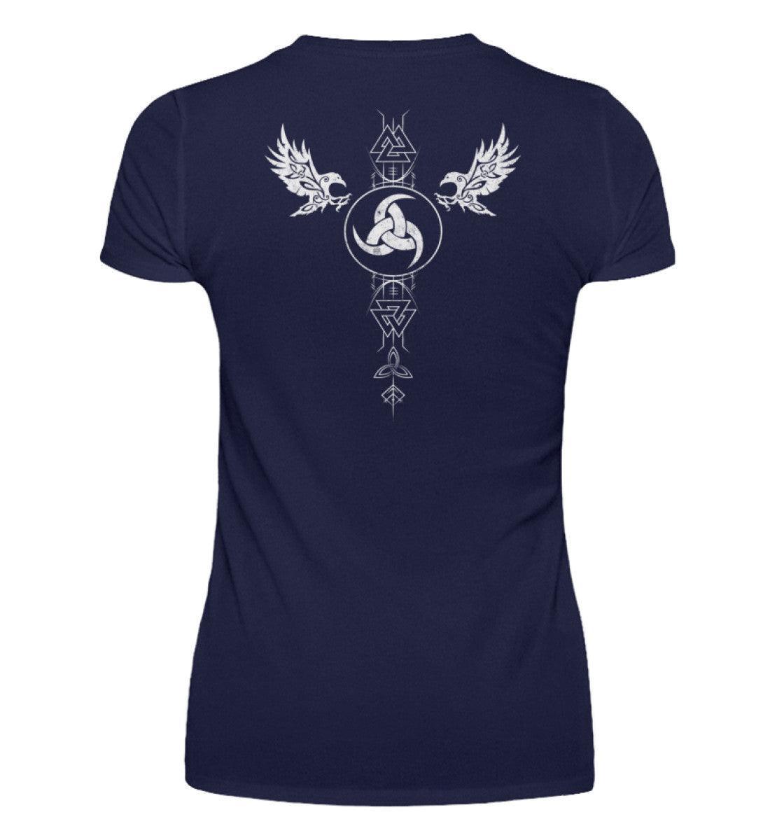 Schildmaiden V-Neck Odins Ruf Gjallarhorn - Nordic Viking Wear