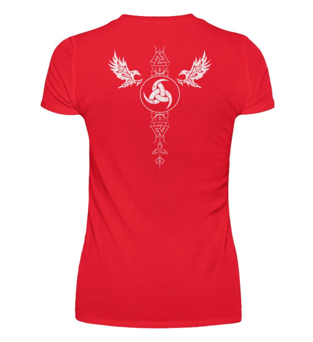 Schildmaiden V-Neck Odins Ruf Gjallarhorn - Nordic Viking Wear