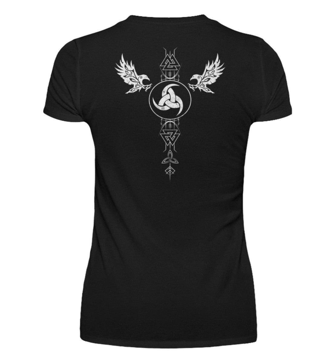 Schildmaiden V-Neck Odins Ruf Gjallarhorn - Nordic Viking Wear