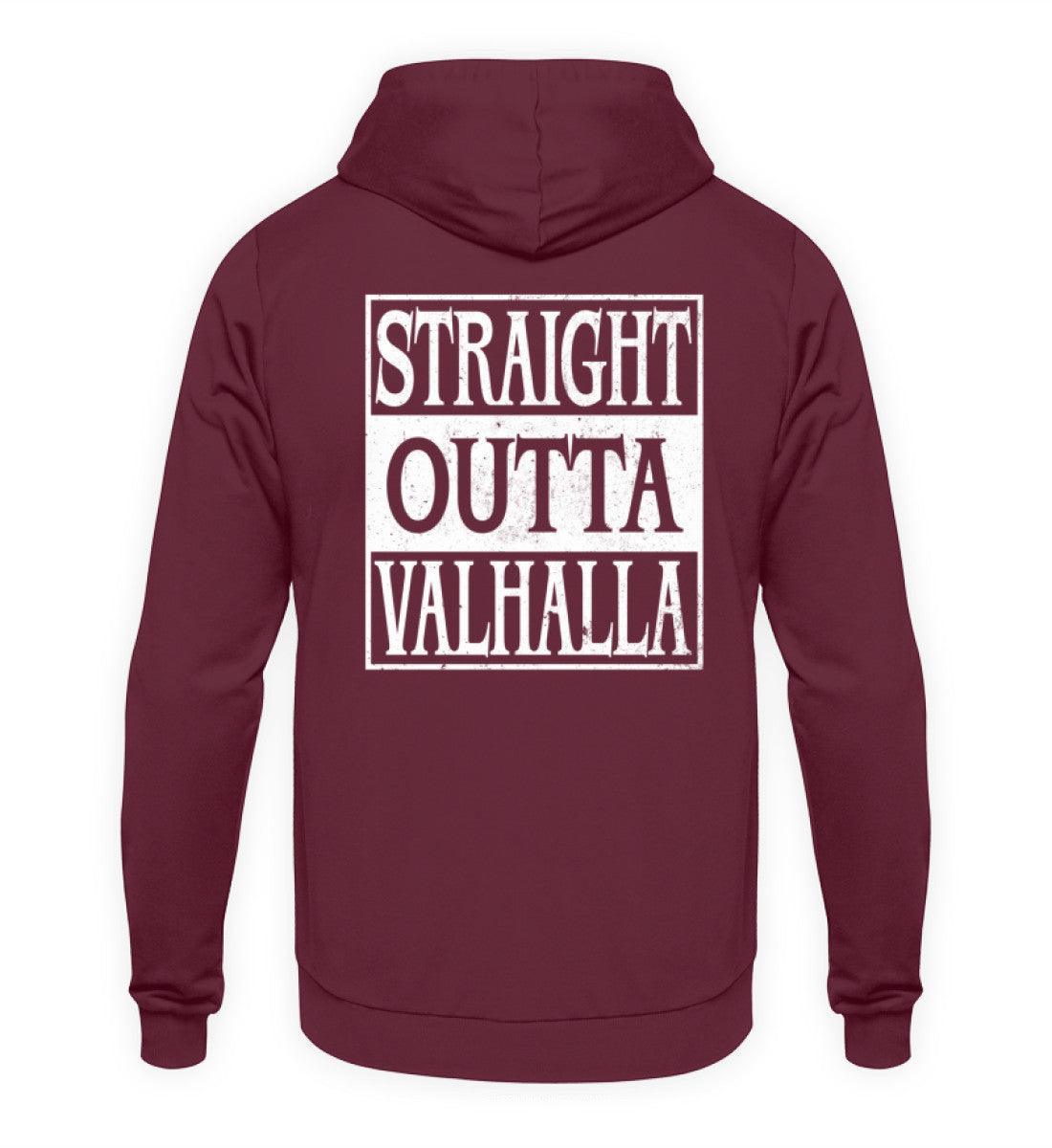 "Straight Outta Valhalla" Wikinger Hoodie – Für wahre Krieger - Nordic Viking Wear
