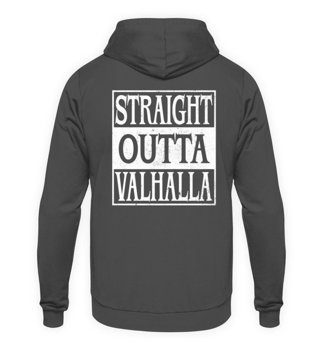 "Straight Outta Valhalla" Wikinger Hoodie – Für wahre Krieger - Nordic Viking Wear