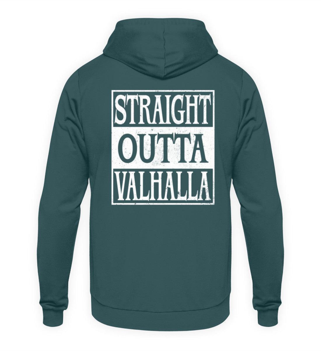 "Straight Outta Valhalla" Wikinger Hoodie – Für wahre Krieger - Nordic Viking Wear