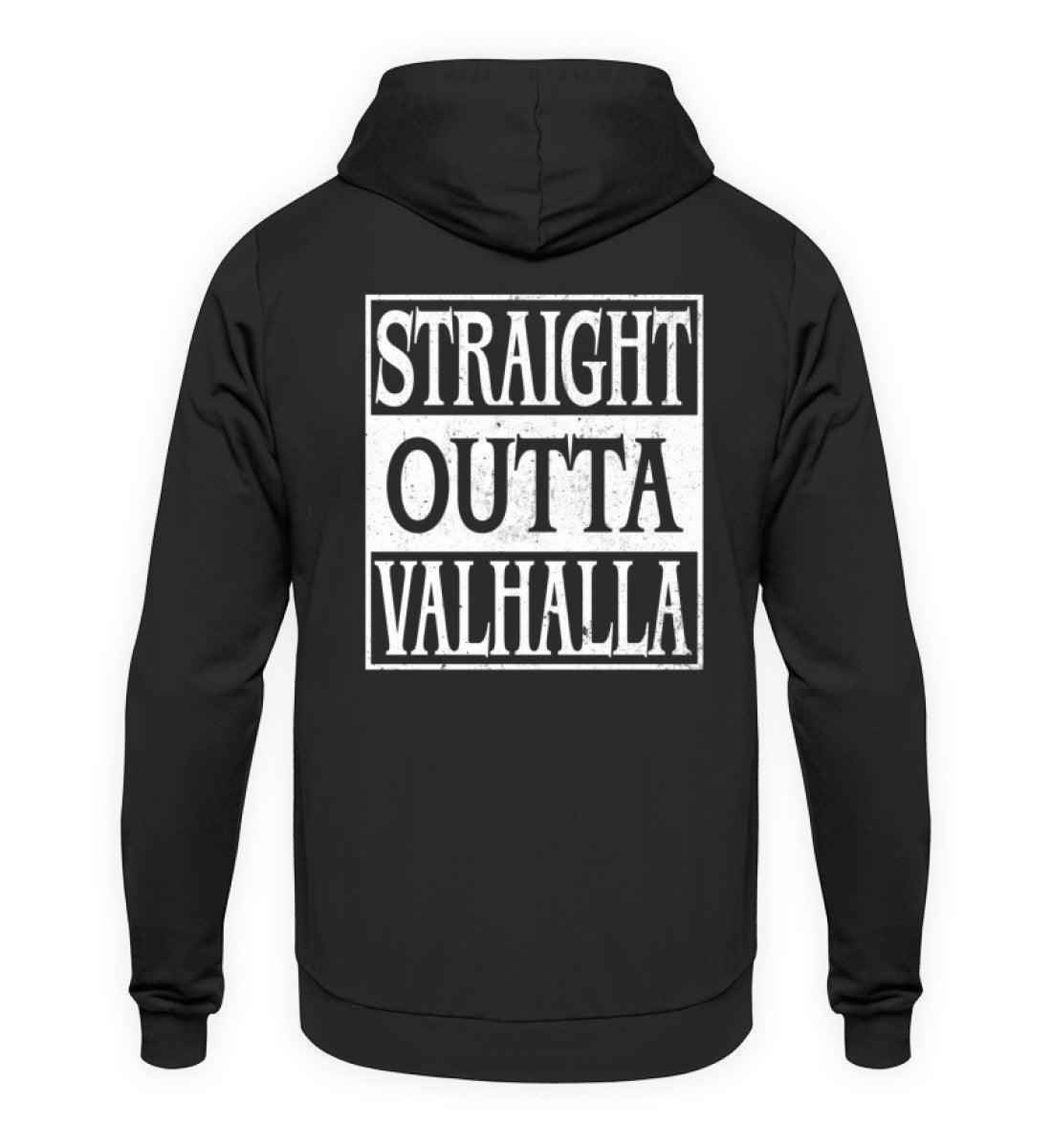 "Straight Outta Valhalla" Wikinger Hoodie – Für wahre Krieger - Nordic Viking Wear