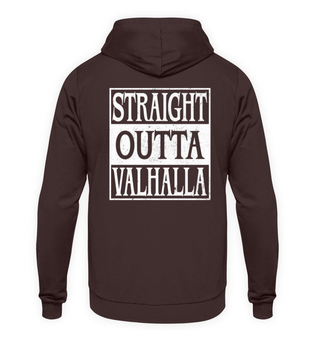 "Straight Outta Valhalla" Wikinger Hoodie – Für wahre Krieger - Nordic Viking Wear