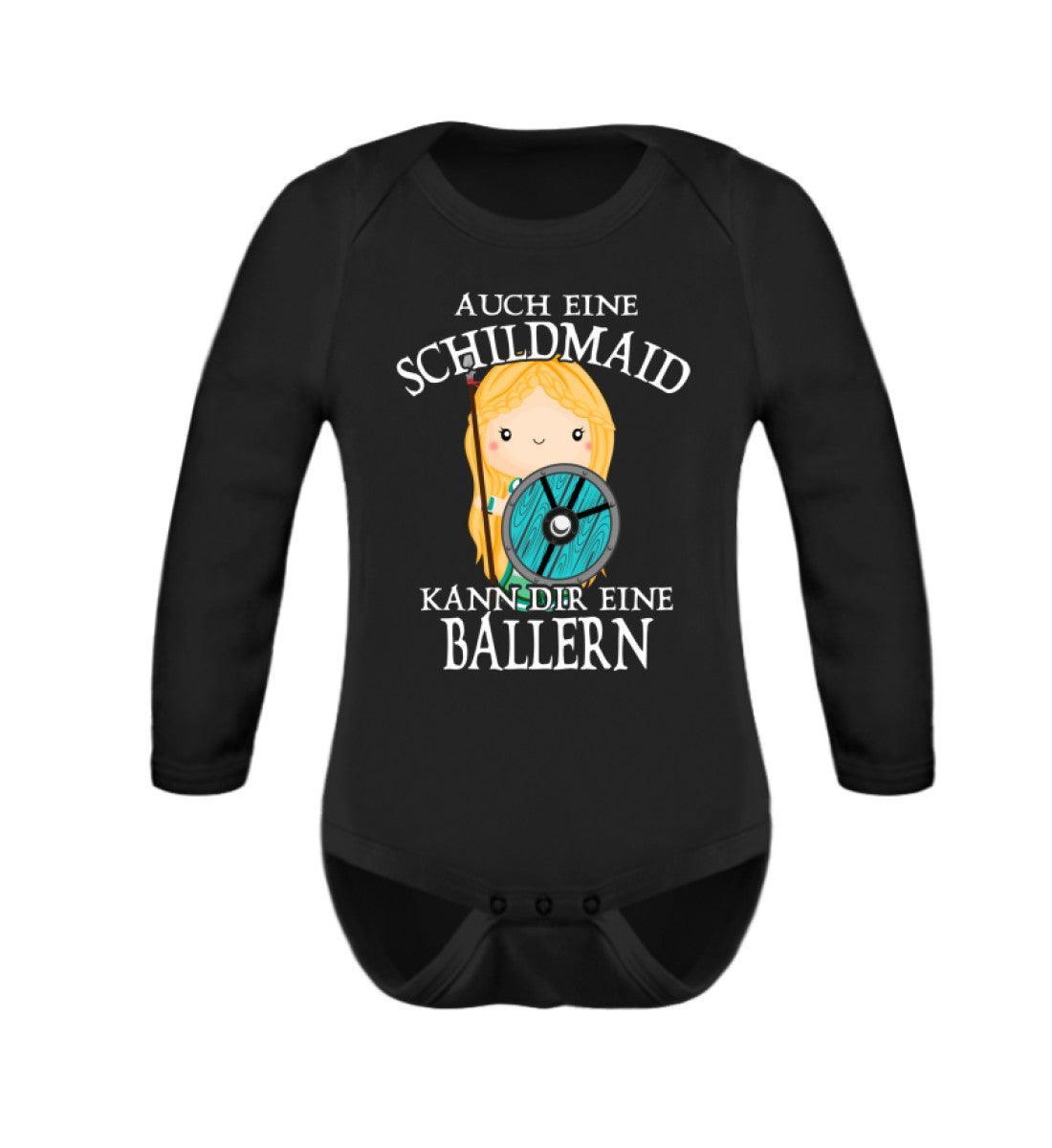 "Wikinger Schildmaid Baby-Body – 'Kleine Kriegerin' Kollektion für Zukünftige Walküren" - Nordic Viking Wear