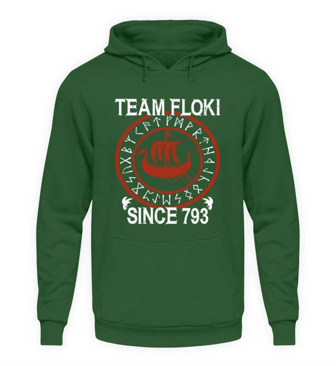 Team Floki Since 793 Wikingerschiff Hoodie - Kapuzenpullover Hoodie - Nordic Viking Wear