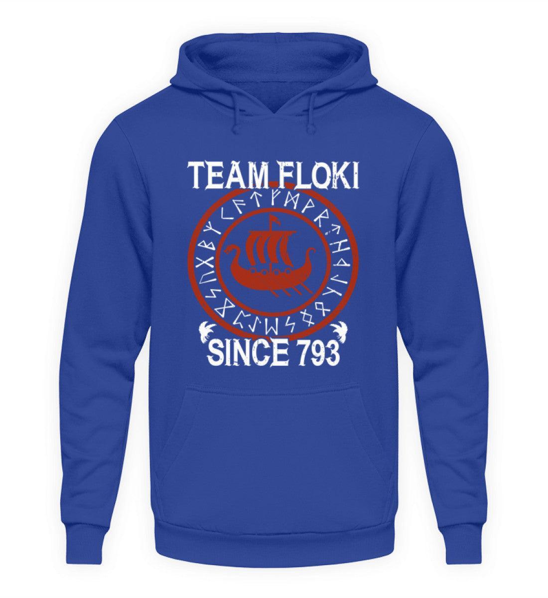 Team Floki Since 793 Wikingerschiff Hoodie - Kapuzenpullover Hoodie - Nordic Viking Wear