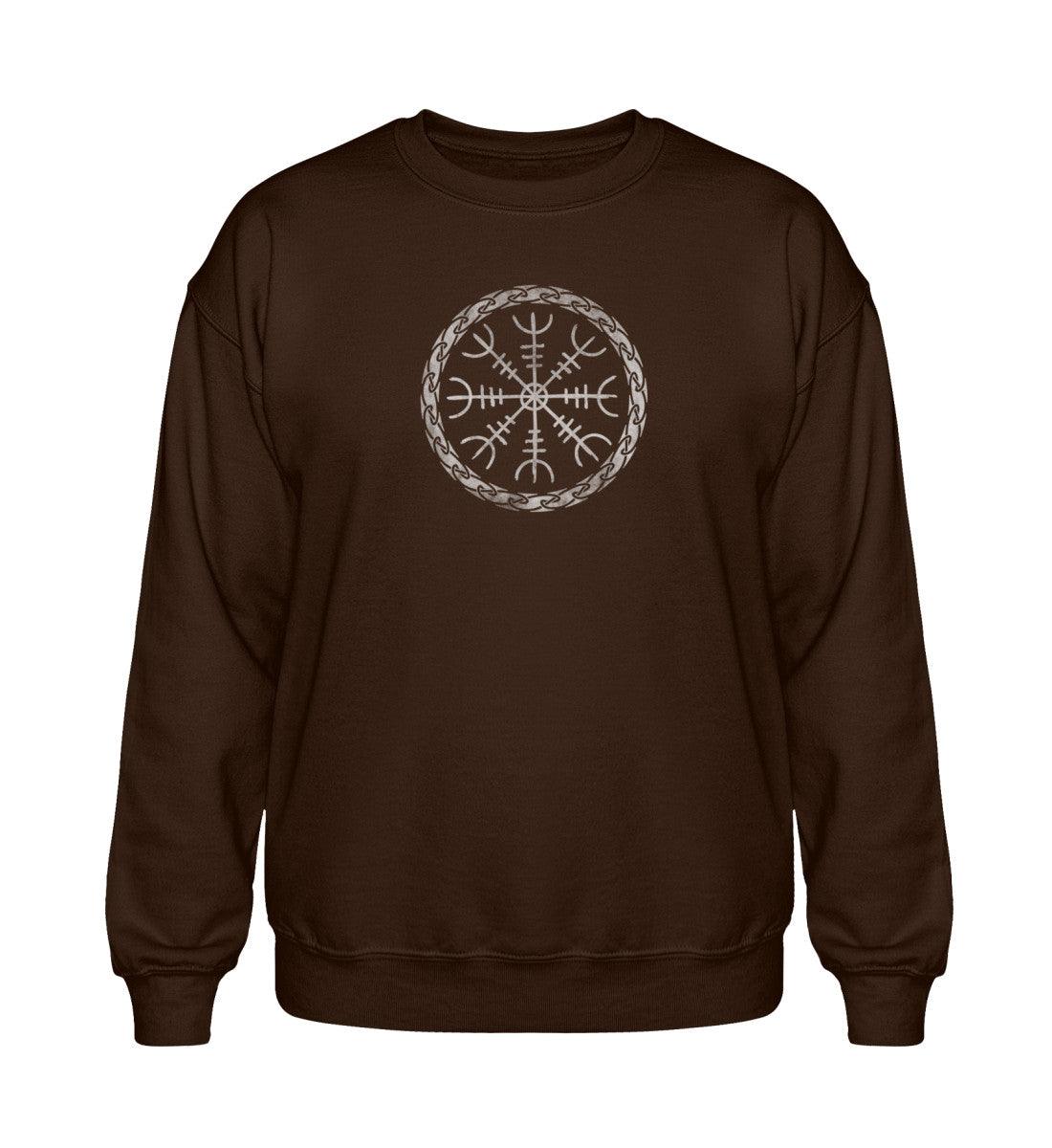 Aegishjalmur – Das Helm-der-Ehrfurcht Heavy Sweatshirt für wahre Krieger - Nordic Viking Wear