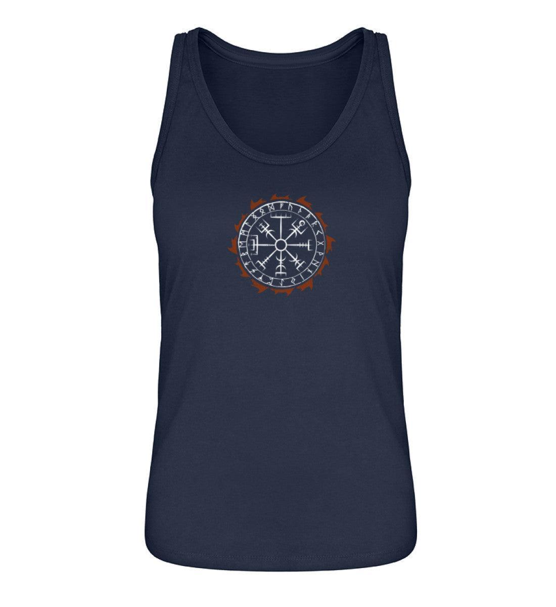 Schildmaiden Tank Top – Vegvísir im Feuerkreis - Nordic Viking Wear