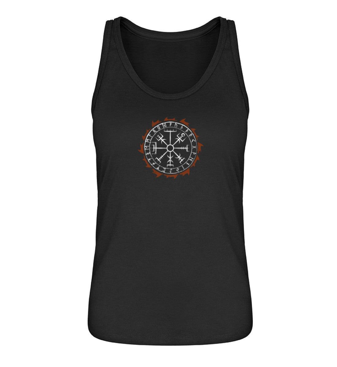 Schildmaiden Tank Top – Vegvísir im Feuerkreis - Nordic Viking Wear