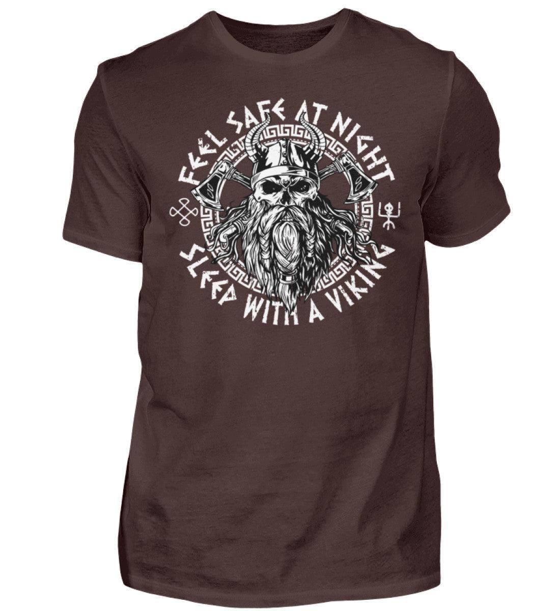 Wikinger T-Shirt Feel Save at Night – Mutiger Nordischer Krieger - Nordic Viking Wear