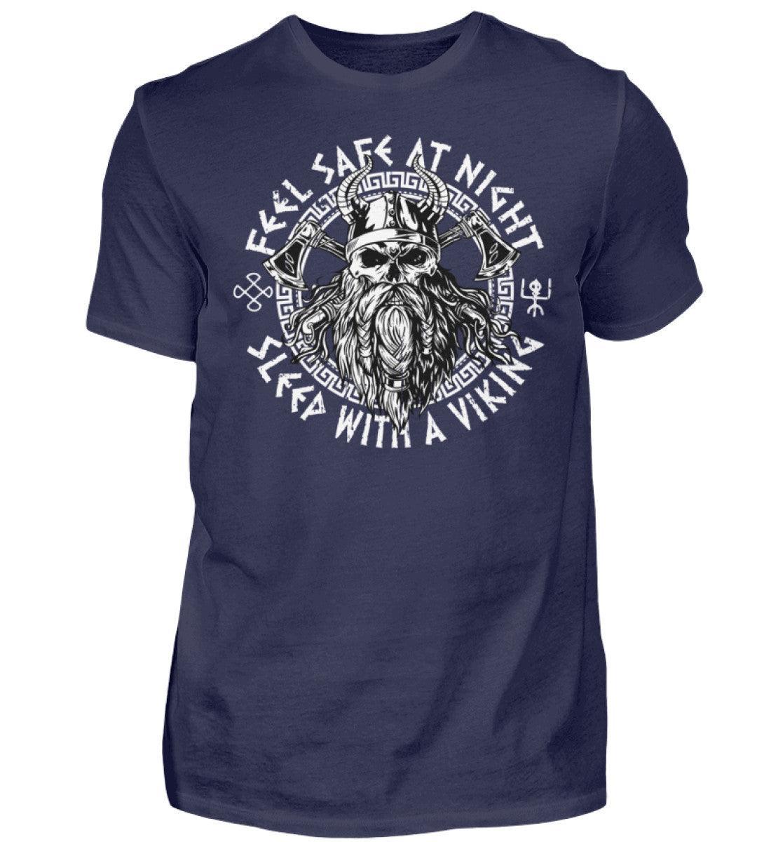 Wikinger T-Shirt Feel Save at Night – Mutiger Nordischer Krieger - Nordic Viking Wear
