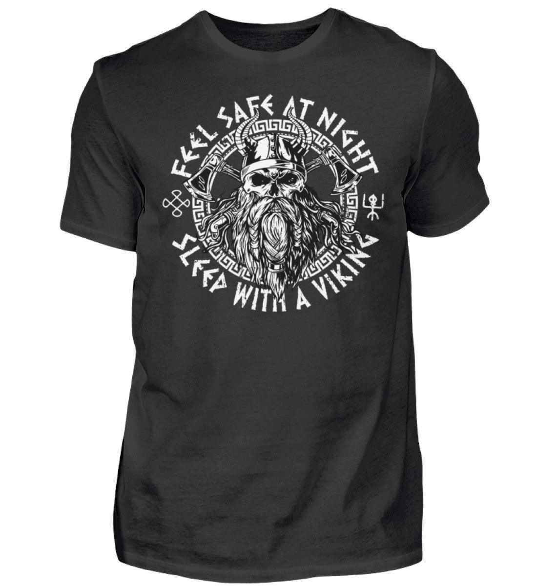 Wikinger T-Shirt Feel Save at Night – Mutiger Nordischer Krieger - Nordic Viking Wear
