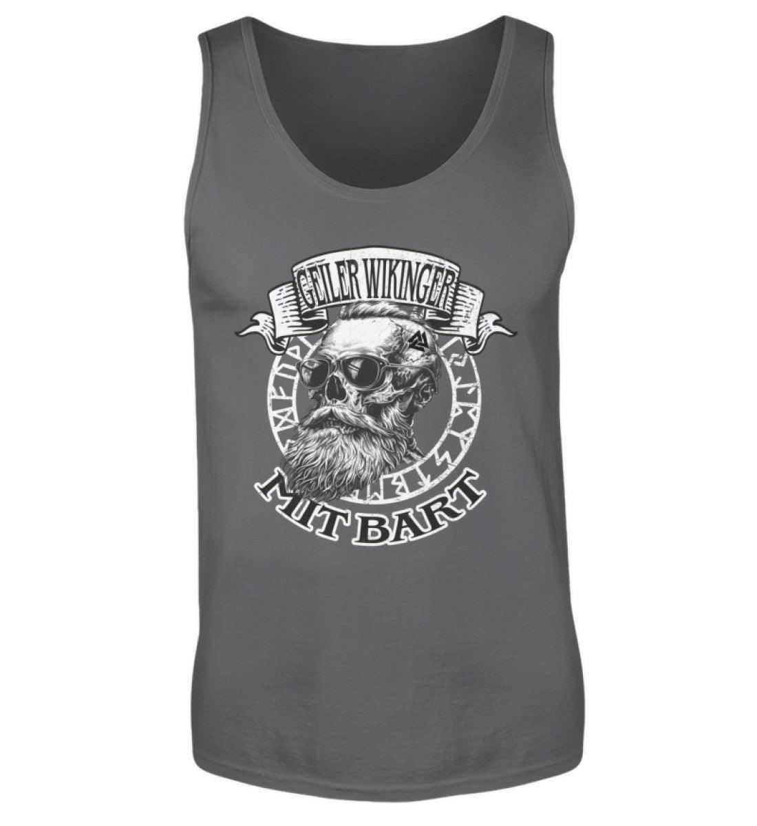 "Geiler Wikinger mit Bart - Lustiges Wikinger Tank Top für Männer" - Nordic Viking Wear
