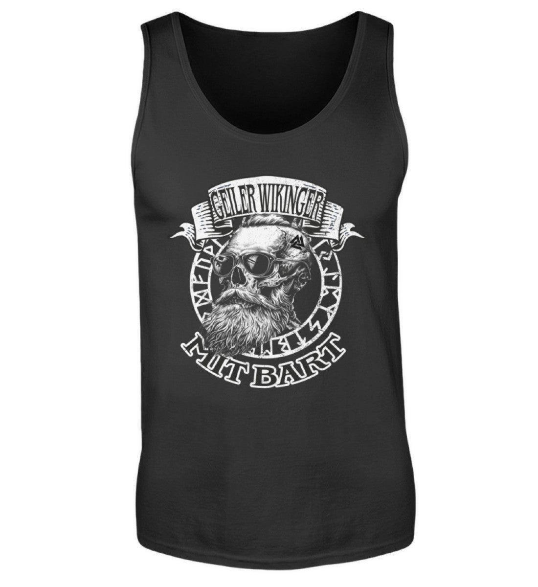 "Geiler Wikinger mit Bart - Lustiges Wikinger Tank Top für Männer" - Nordic Viking Wear