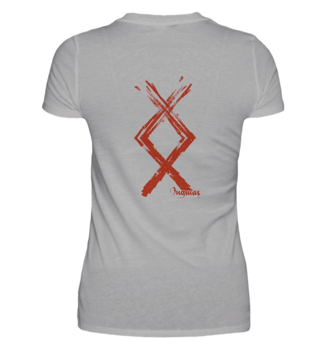 Schildmaiden Runen Premiumshirt Ingwaz - Nordische Mythologie Kraftsymbol - Nordic Viking Wear