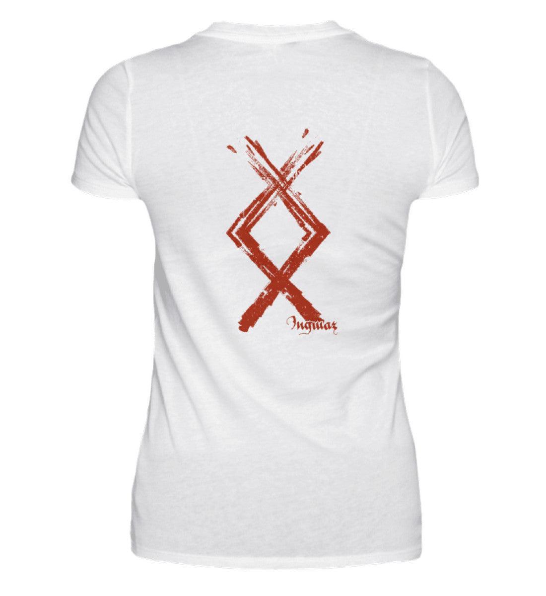 Schildmaiden Runen Premiumshirt Ingwaz - Nordische Mythologie Kraftsymbol - Nordic Viking Wear