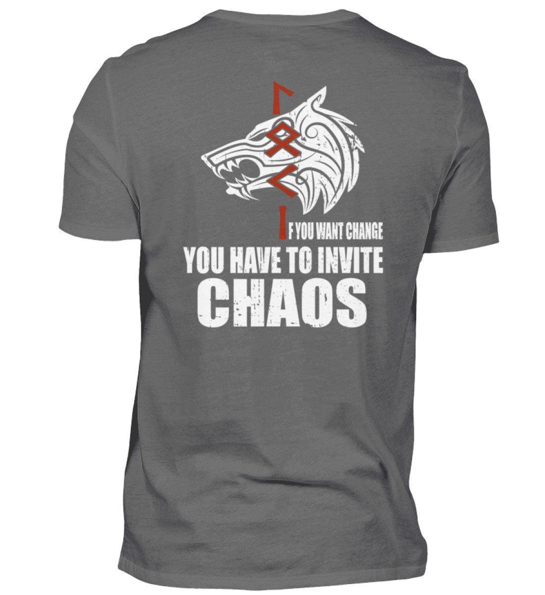 Loki Runes Viking Premiumshirt - "If You Want Change, You Have to Invite Chaos - Nordic Viking Wear