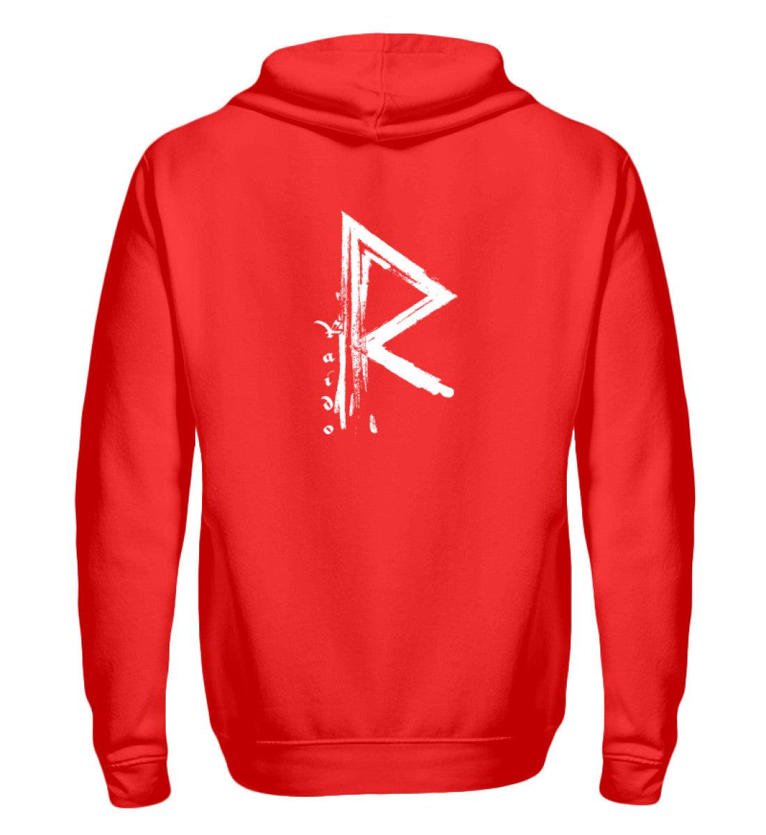 ⚡ Raido – Die Rune des Reisenden | Wikinger Zipp-Hoodie ⚡ - Nordic Viking Wear