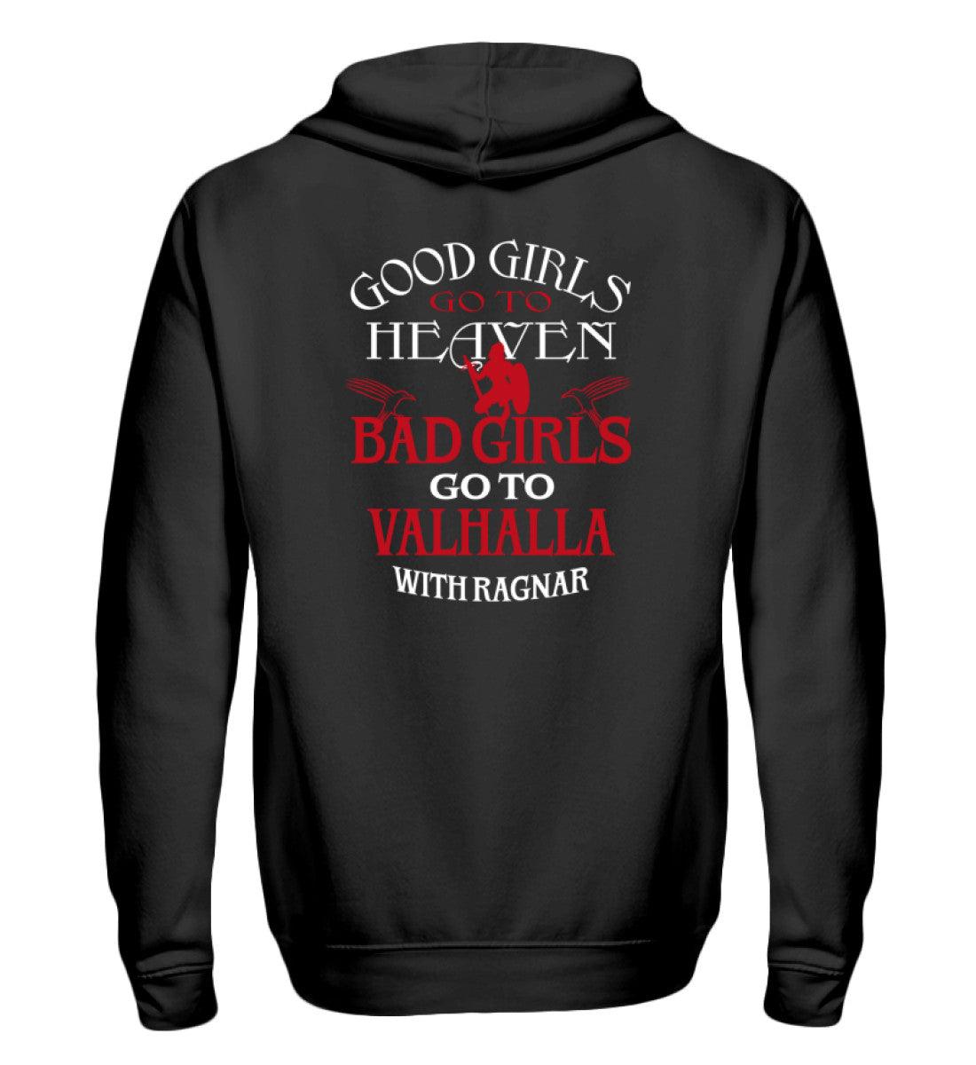 🔥 Wikinger-Zipp-Hoodie – "Bad Girls go to Valhalla" 🔥 - Nordic Viking Wear