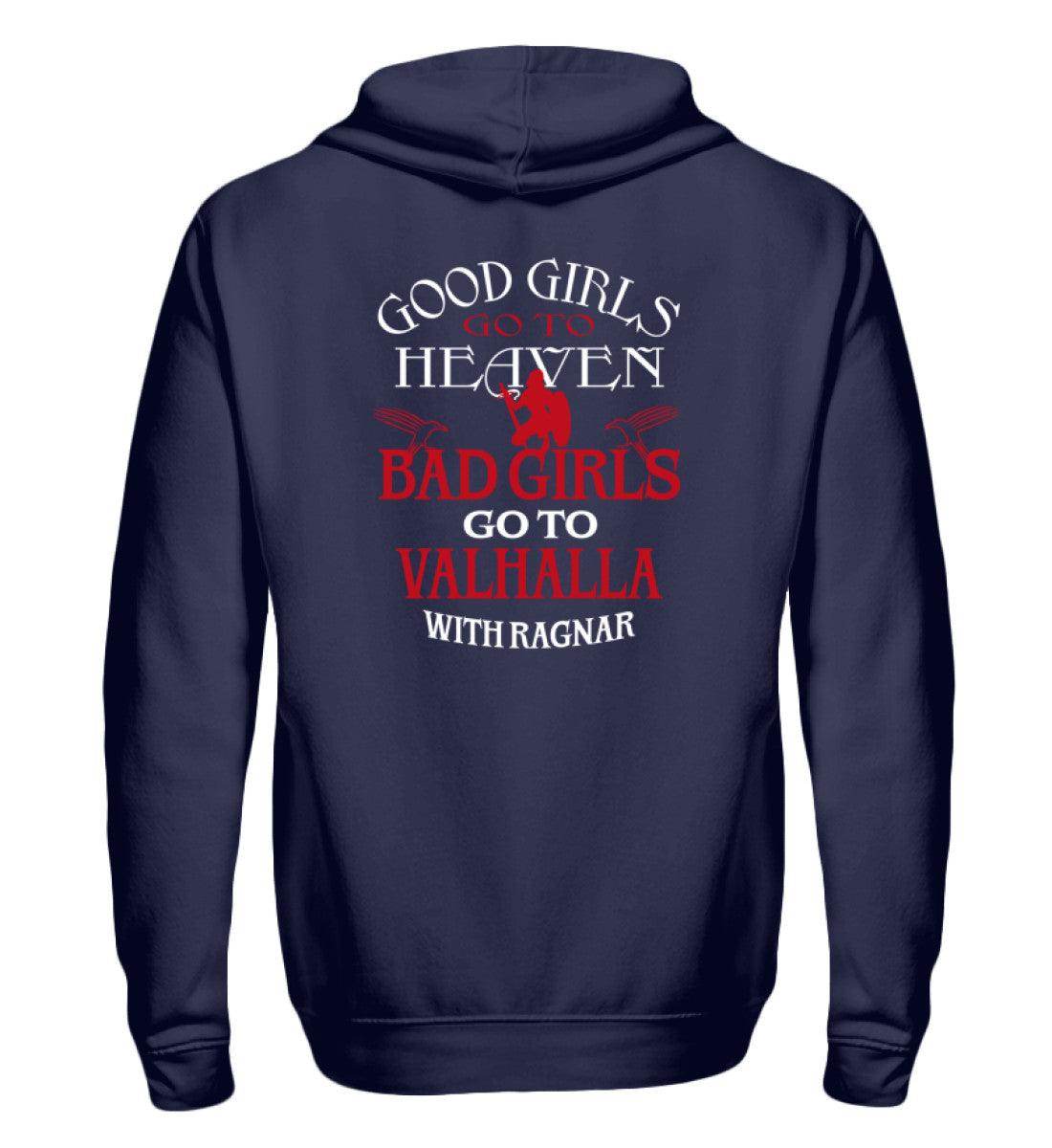 🔥 Wikinger-Zipp-Hoodie – "Bad Girls go to Valhalla" 🔥 - Nordic Viking Wear