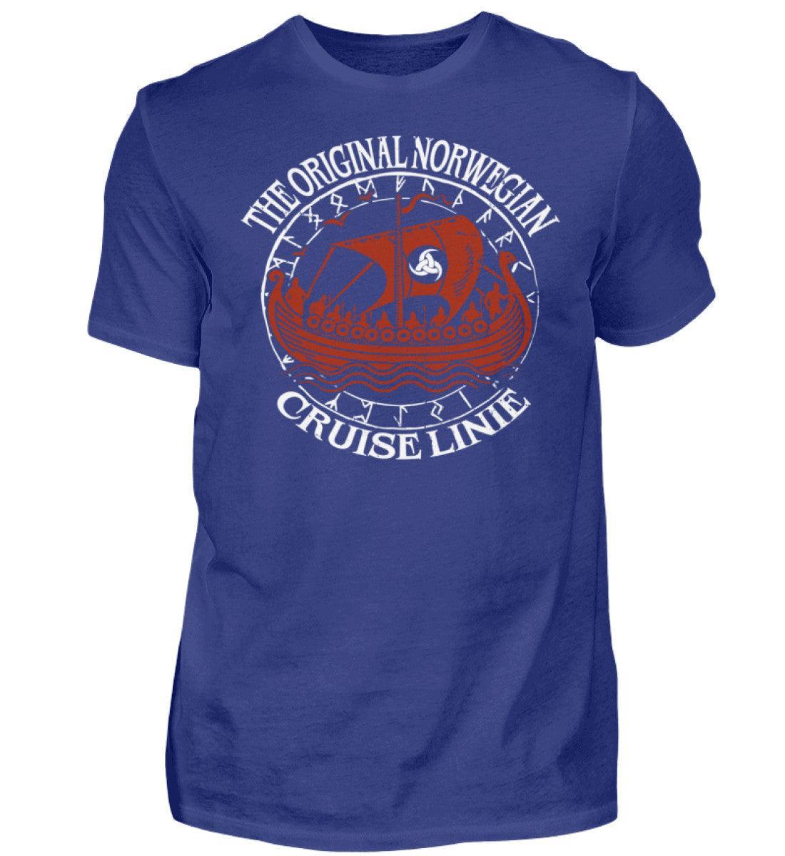 Nordische Legenden: 'Original Norwegian Cruise' Wikinger Premiumshirt – Segel die Mythen - Nordic Viking Wear