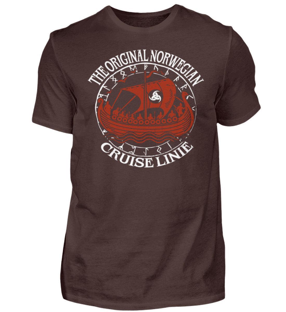Nordische Legenden: 'Original Norwegian Cruise' Wikinger Premiumshirt – Segel die Mythen - Nordic Viking Wear