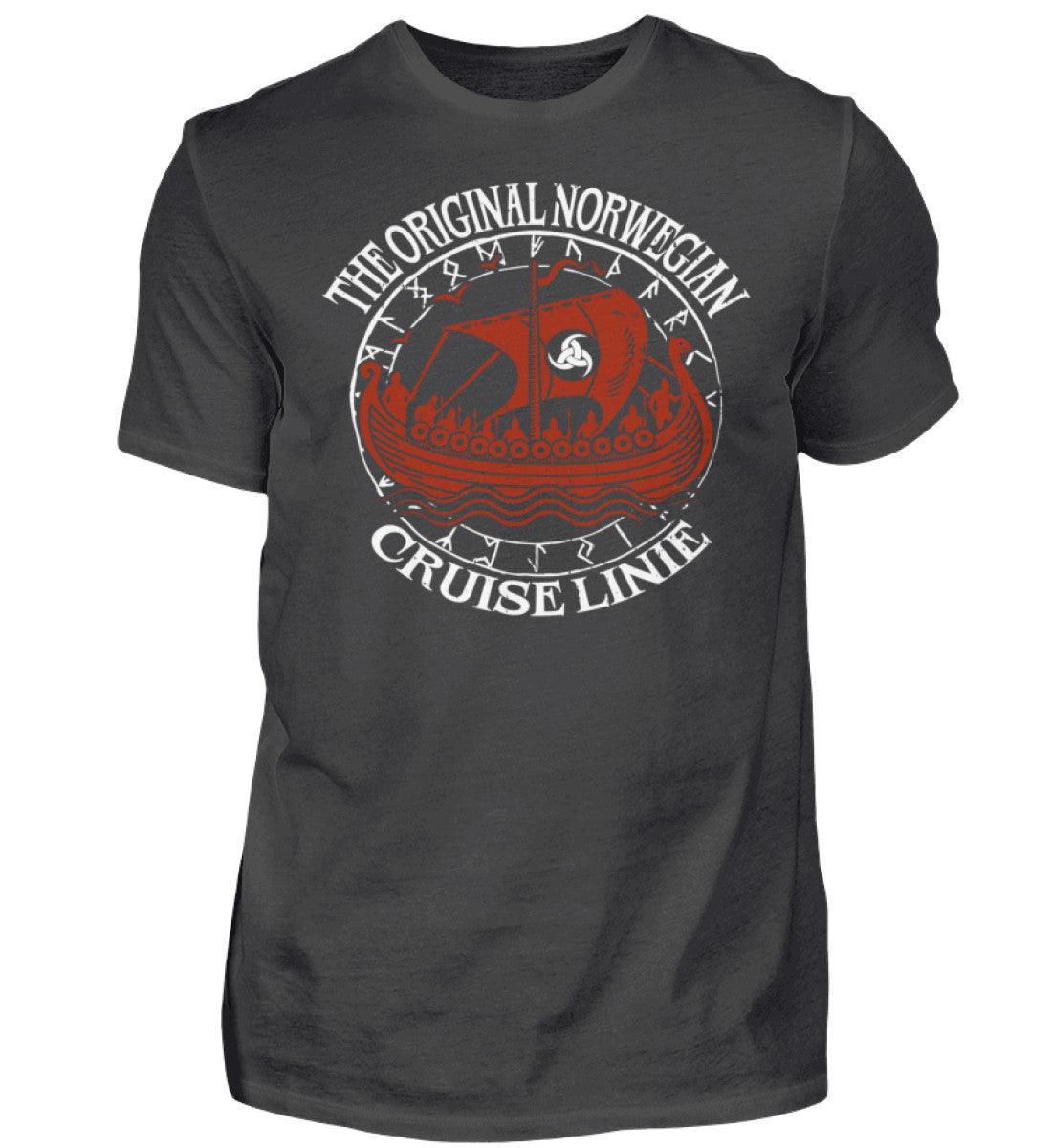 Nordische Legenden: 'Original Norwegian Cruise' Wikinger Premiumshirt – Segel die Mythen - Nordic Viking Wear