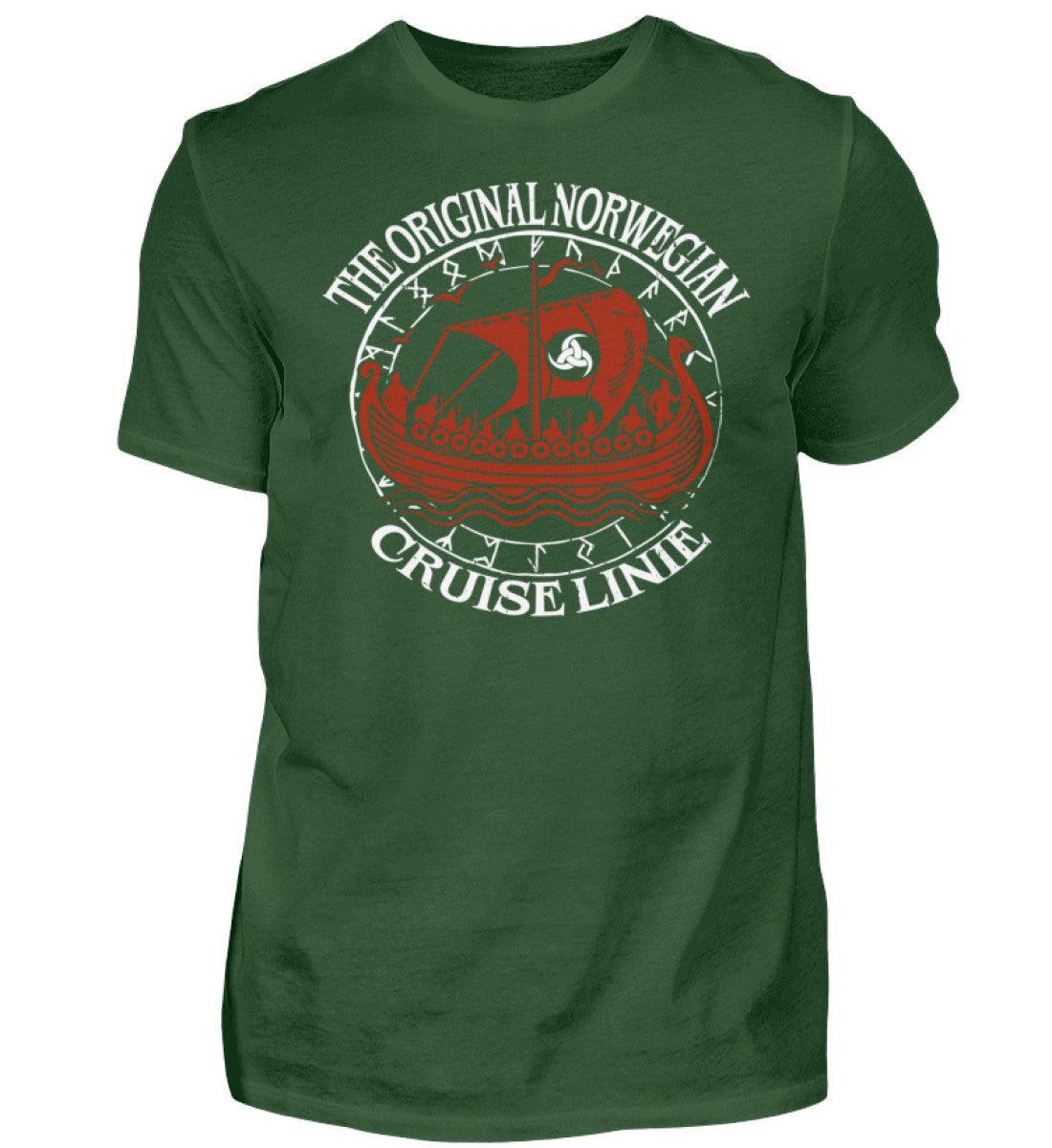 Nordische Legenden: 'Original Norwegian Cruise' Wikinger Premiumshirt – Segel die Mythen - Nordic Viking Wear