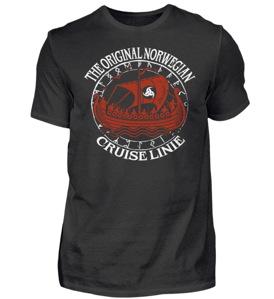 Nordische Legenden: 'Original Norwegian Cruise' Wikinger Premiumshirt – Segel die Mythen - Nordic Viking Wear