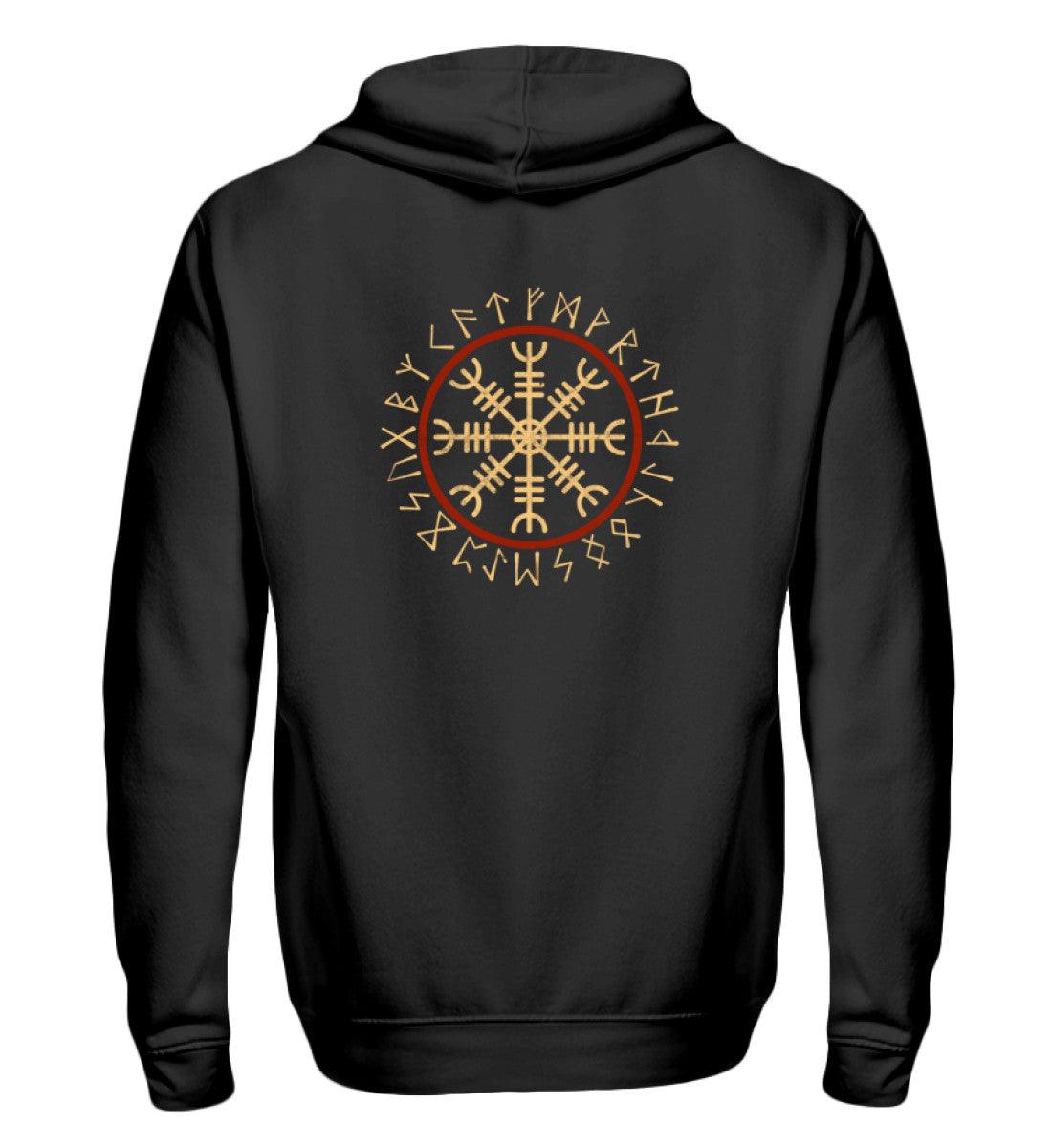 🛡️ Helm of Awe – Der ultimative Wikinger-Zipp-Hoodie für Schutz & Stärke! ⚔️ - Nordic Viking Wear