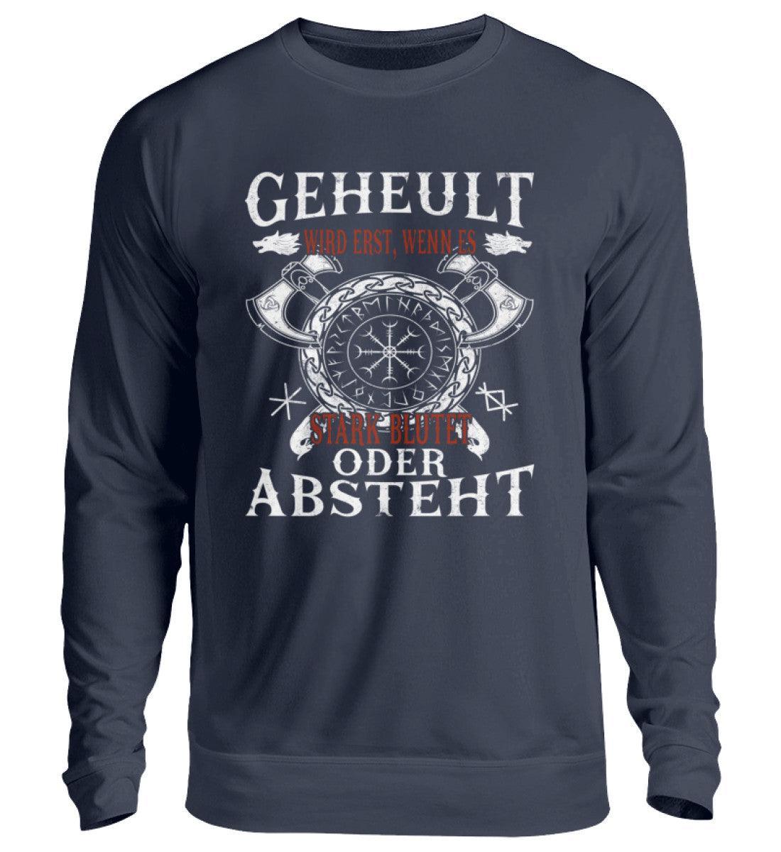 Lustiges Wikinger Sweatshirt – Humorvolles Viking T-Shirt mit witzigem Spruch und Helm of Awe - Nordic Viking Wear