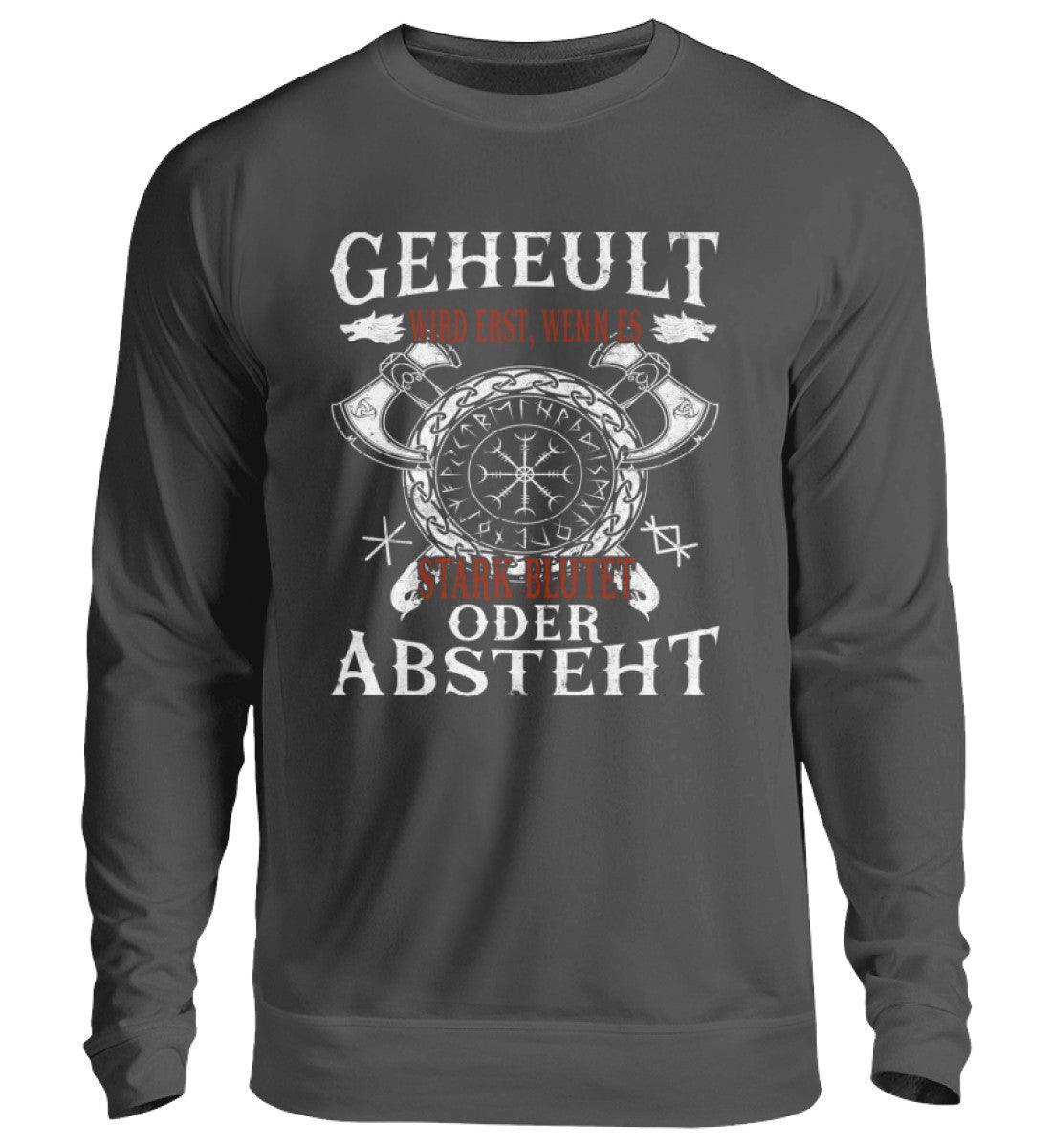 Lustiges Wikinger Sweatshirt – Humorvolles Viking T-Shirt mit witzigem Spruch und Helm of Awe - Nordic Viking Wear