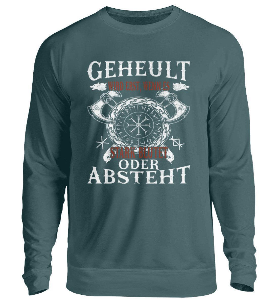 Lustiges Wikinger Sweatshirt – Humorvolles Viking T-Shirt mit witzigem Spruch und Helm of Awe - Nordic Viking Wear