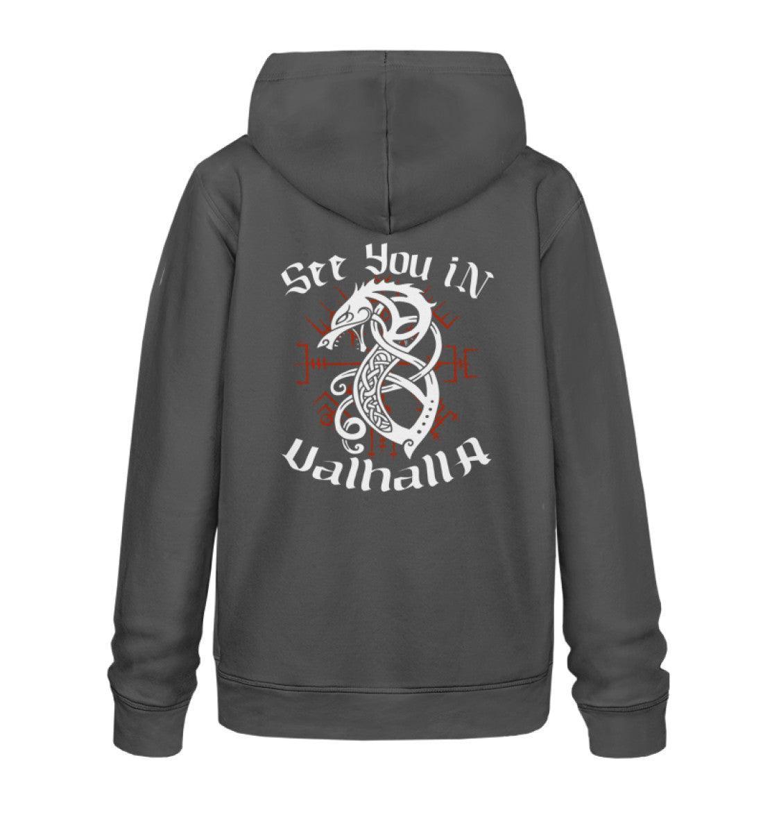 Premium Hoodie "Fenrir’s Oat "See You in Valhalla" - Nordic Viking Wear