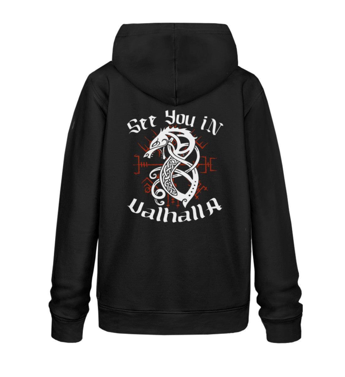 Premium Hoodie "Fenrir’s Oat "See You in Valhalla" - Nordic Viking Wear