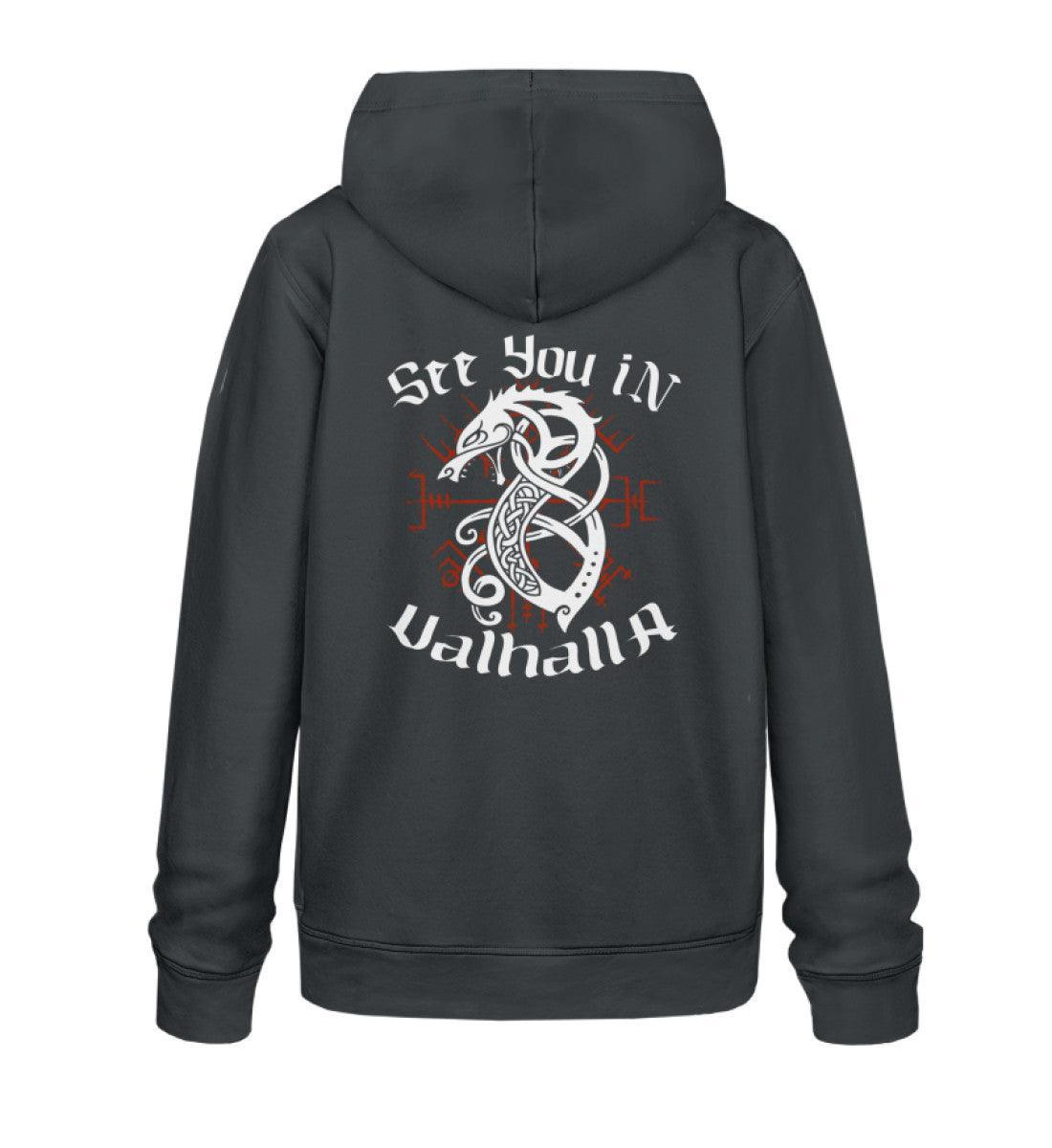 Premium Hoodie "Fenrir’s Oat "See You in Valhalla" - Nordic Viking Wear