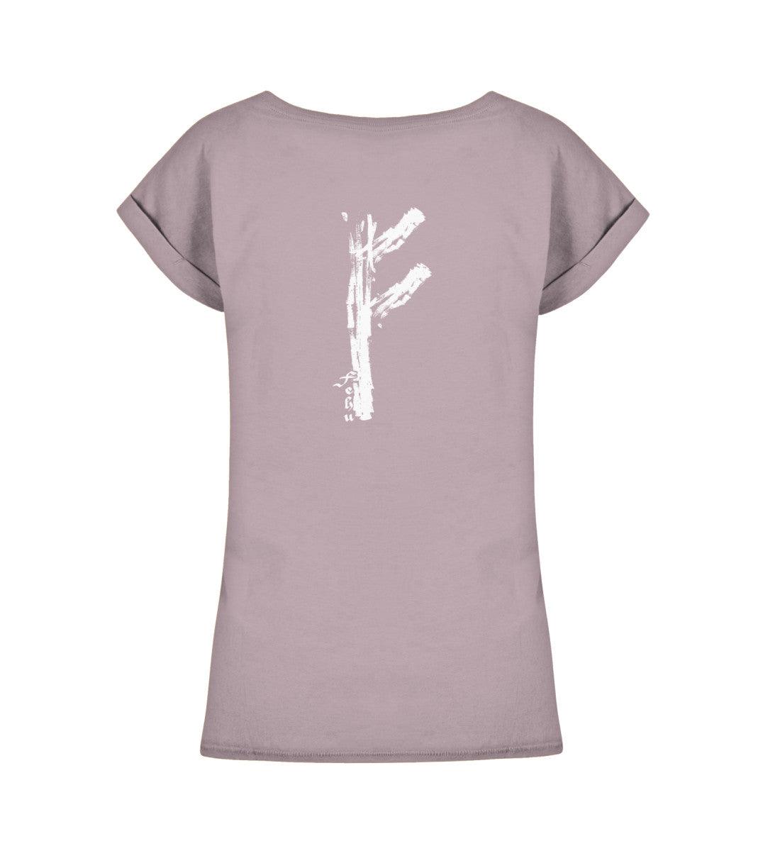 Schildmaiden Extendet Shirt – „Rune Fehu“-Design - Nordic Viking Wear