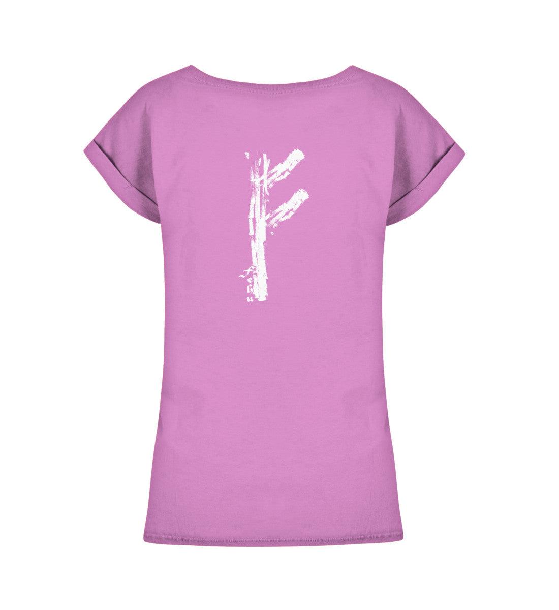 Schildmaiden Extendet Shirt – „Rune Fehu“-Design - Nordic Viking Wear